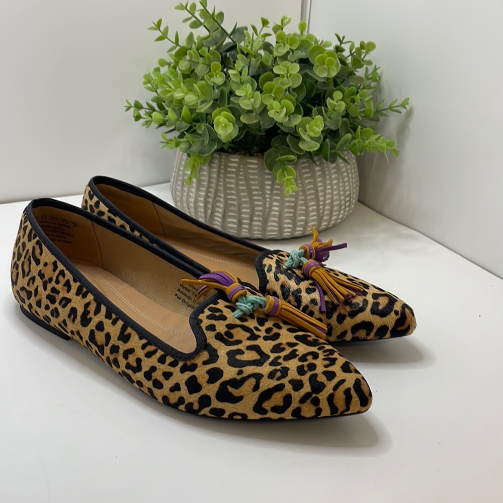 Hush Puppies Bounce Leopard Print Loafers size 9.5